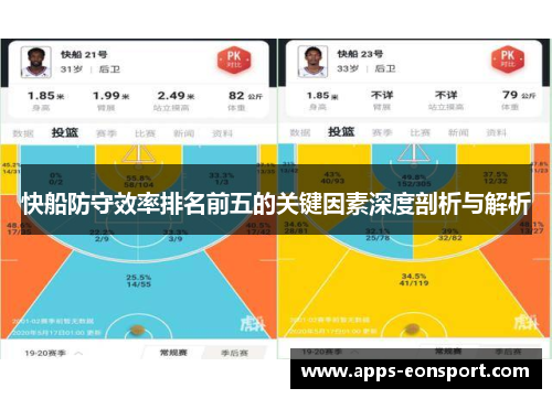 快船防守效率排名前五的关键因素深度剖析与解析
