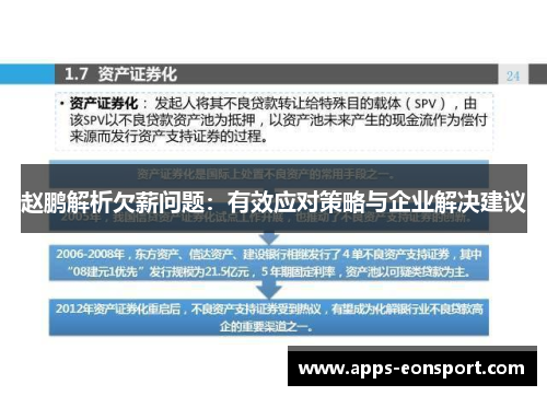 赵鹏解析欠薪问题：有效应对策略与企业解决建议